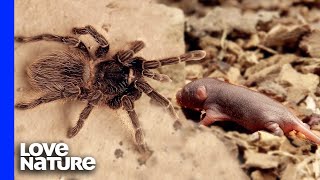 Goliath Bird Eater Tarantula vs Baby Mouse [upl. by Billmyre]