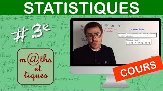 LE COURS  Statistiques  Troisième [upl. by Tessa]