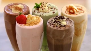 5 Homemade Ice Cream Milkshake Recipes [upl. by Tirreg]