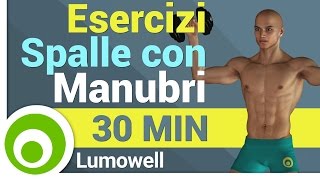 Esercizi Spalle con Manubri a Casa [upl. by Qifar107]