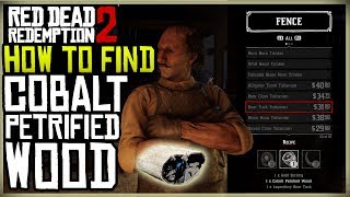 HOW TO GET THE COBALT PETRIFIED WOOD FOR THE BOAR TUSK TALISMAN  RED DEAD REDEMPTION 2 [upl. by Eenaffit]