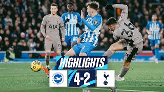 BRIGHTON 42 TOTTENHAM HOTSPUR  PREMIER LEAGUE HIGHLIGHTS [upl. by Nonnerb]