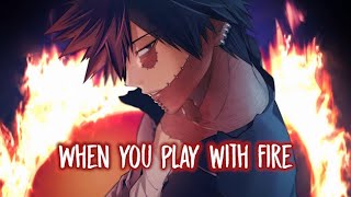 Nightcore  Play With Fire Lyrics [upl. by Ailido]