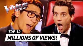 MOST TRENDING Blind Auditions of 2019  The Voice Rewind [upl. by Asir]