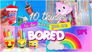 10 FUN THINGS TO DO WHEN YOURE BORED WHAT TO DO WHEN BORED [upl. by Anicnarf]