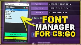 CSGO Font Manager Apply custom fonts ingame [upl. by Oicul430]