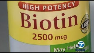 Beauty vitamin biotin may affect medical test results I ABC7 [upl. by Seiter]