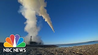 Russia Tests Supersonic AntiShip Missiles  NBC News [upl. by Kurtz]