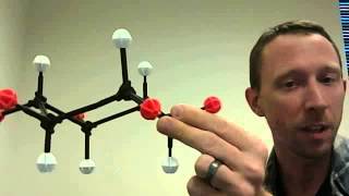 Cyclohexane Ring Flip Demonstration [upl. by Hewett]