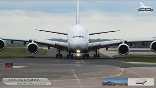 Incredible CloseUp Departures amp Arrivals at Manchester Airport [upl. by Martres]