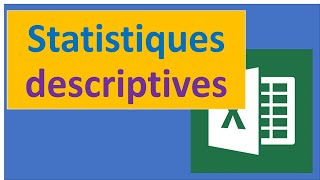 Statistique descriptive avec Excel [upl. by Acinorev]