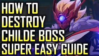 How to EASILY beat Childe Boss Guide amp Walkthrough  Genshin Impact [upl. by Naimaj]