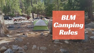 BLM Camping Rules That You Need To Know [upl. by Vacla820]