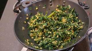 Homemade Methi Bhaji Sabzi Fenugreek leaves vegetable EASY RECIPE [upl. by Breana325]