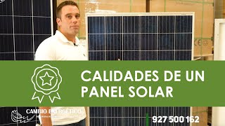 Calidad de un panel solar ¿en qué fijarse [upl. by Yrian]