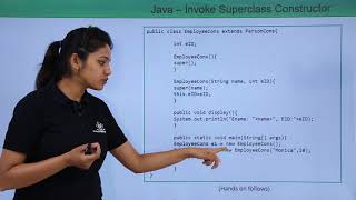 Java  Invoke Superclass Constructor [upl. by Nadnal]