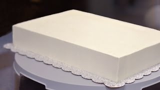 How to Frost a Half Sheet Cake [upl. by Saffian737]