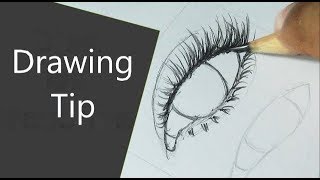 DRAWING TIPS How to Draw Eyelashes for Beginners [upl. by Eycal]