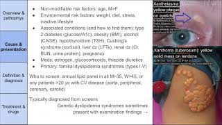 Hypercholesterolemia lipids statins etc [upl. by Gardie610]