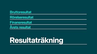 Hur tolkar du en resultaträkning [upl. by Yrdnal]