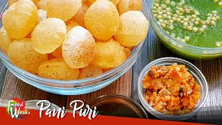 Pani Puri Recipe  How To Make Pani Puri Chaat  Complete Pani Puri Making  Street Food  Foodworks [upl. by Villada]