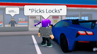 I DESTROYED His Car Than Bought Him A NEW ONE COPS CALLED Roblox [upl. by Rebmak]