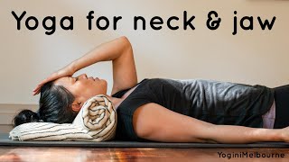 Yoga for the neck amp jaw  deep tension release  25min [upl. by Cherice]