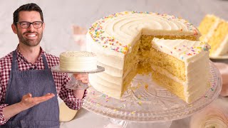 The Most AMAZING Vanilla Cake Recipe [upl. by Zebedee]