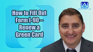 How to Fill Out Form I90 – Renew a Green Card [upl. by Lacram]