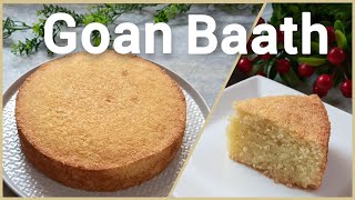 Goan Baath  Semolina amp Coconut Cake  No Baking Powder Recipe  Christmas Specials [upl. by Seigler]