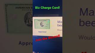 Amex Green Business Charge Card Approval BOOM [upl. by Culliton206]