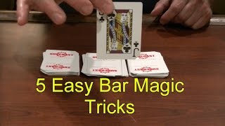 5 Easy Bar Magic Tricks Epic Cool Simple Magic Trick [upl. by Ecirbaf]