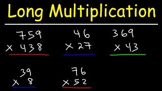 Math  Long Multiplication [upl. by Appolonia641]