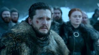 Winterfell Funeral Scene  Jons Speech  GAME OF THRONES 8x04 HD [upl. by Spalla296]