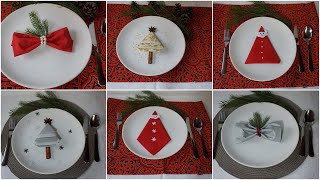 DIY  Cum se impaturesc servetelele pentru mesele festive de Craciun [upl. by Oeram]