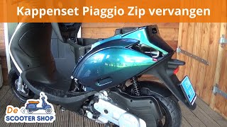 Piaggio Zip SP kappenset monteren  Montagevideo  De Scooter Shop [upl. by Rhpotsirhc142]