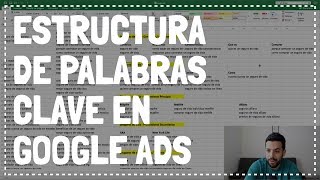 Palabras Clave Cómo Crear La Estructura ideal en Google Ads Caso Práctico [upl. by Kerwon431]