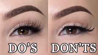 FALSE LASHES DOS amp DONTS [upl. by Kaden]