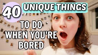 40 Actual FUN Things to do When Youre Bored At Home  Bethany G [upl. by Tips]