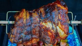 How To Rotisserie a Pork Shoulder [upl. by Elockcin494]