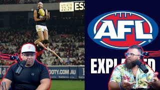 Americans React to AFL  What is AFL  Australian Football [upl. by Zevahc]