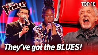 The best BLUES Blind Auditions to warm your SOUL on The Voice  Top 10 [upl. by Sualokin]