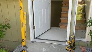 Jeld Wen Front Door Installation  Really crappy products and craftsmanship PART 1 [upl. by Narrat]