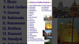 Districts of Andhra Pradesh [upl. by Edison]