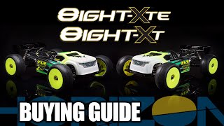 Buying Guide  TLR 18 8IGHTXTXTE 4WD NitroElectric Truggy Race Kit [upl. by Emina355]