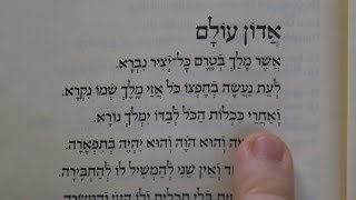 Adon Olam How to Say This Jewish Prayer [upl. by Hy747]