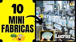 10 MINI FABRICAS Para Montar Com Pouco Dinheiro [upl. by Rahmann]