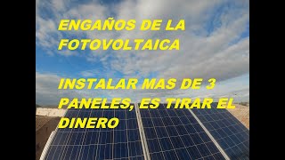 ENGAÑOS EN LA FOTOVOLTAICA [upl. by Leopoldeen]