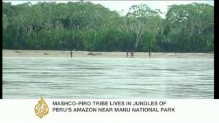 Pictures released of uncontacted Peru tribe [upl. by Rebah]