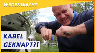 Een geknapte koppelingskabel  Wegenwacht vlog [upl. by Aihsena]